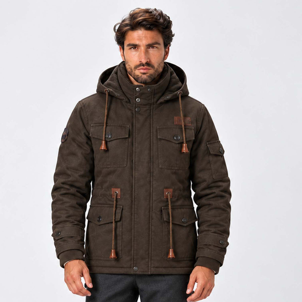 Monvaline | Men's Water-Resistant Field Jacket Fleece Lined