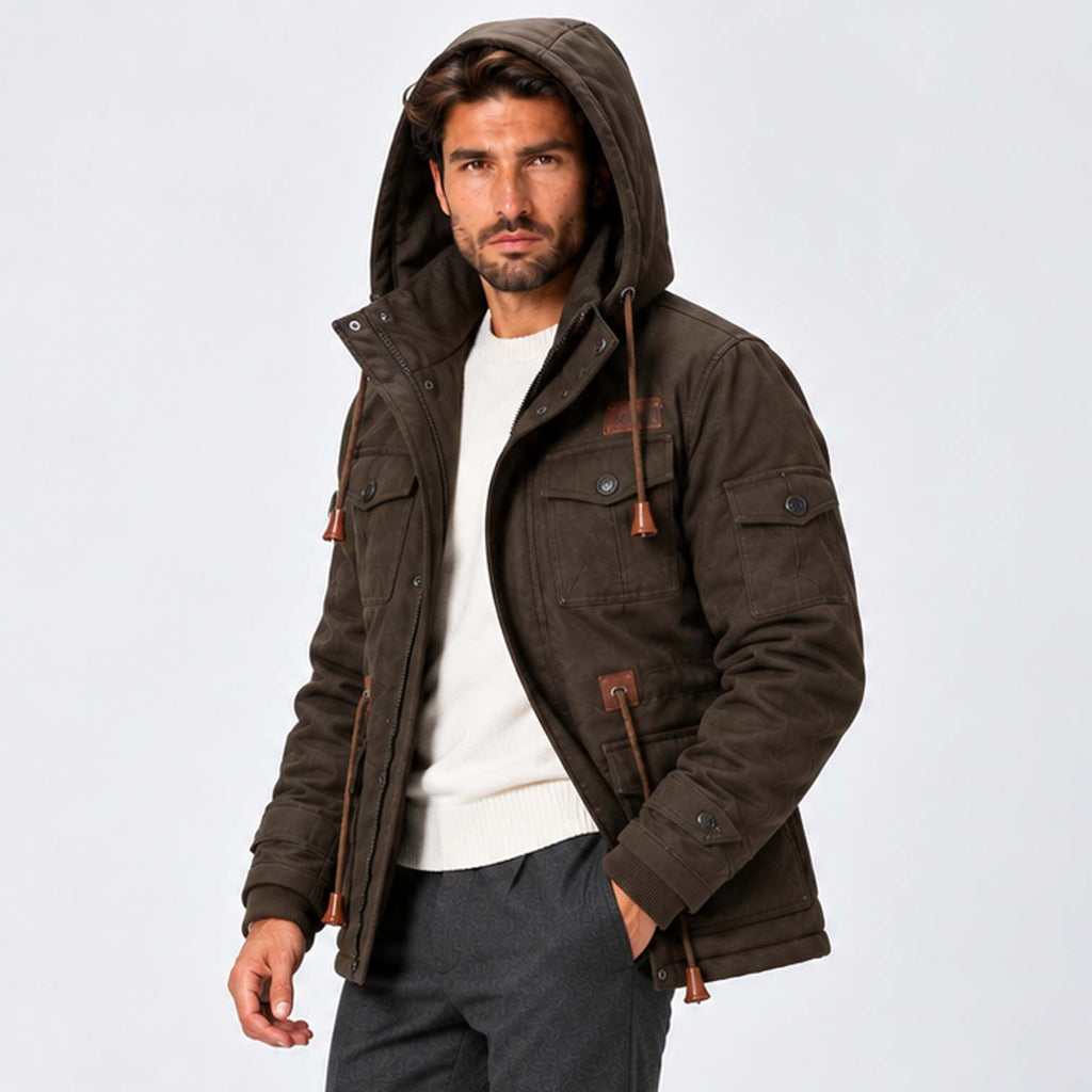 Monvaline | Men's Water-Resistant Field Jacket Fleece Lined