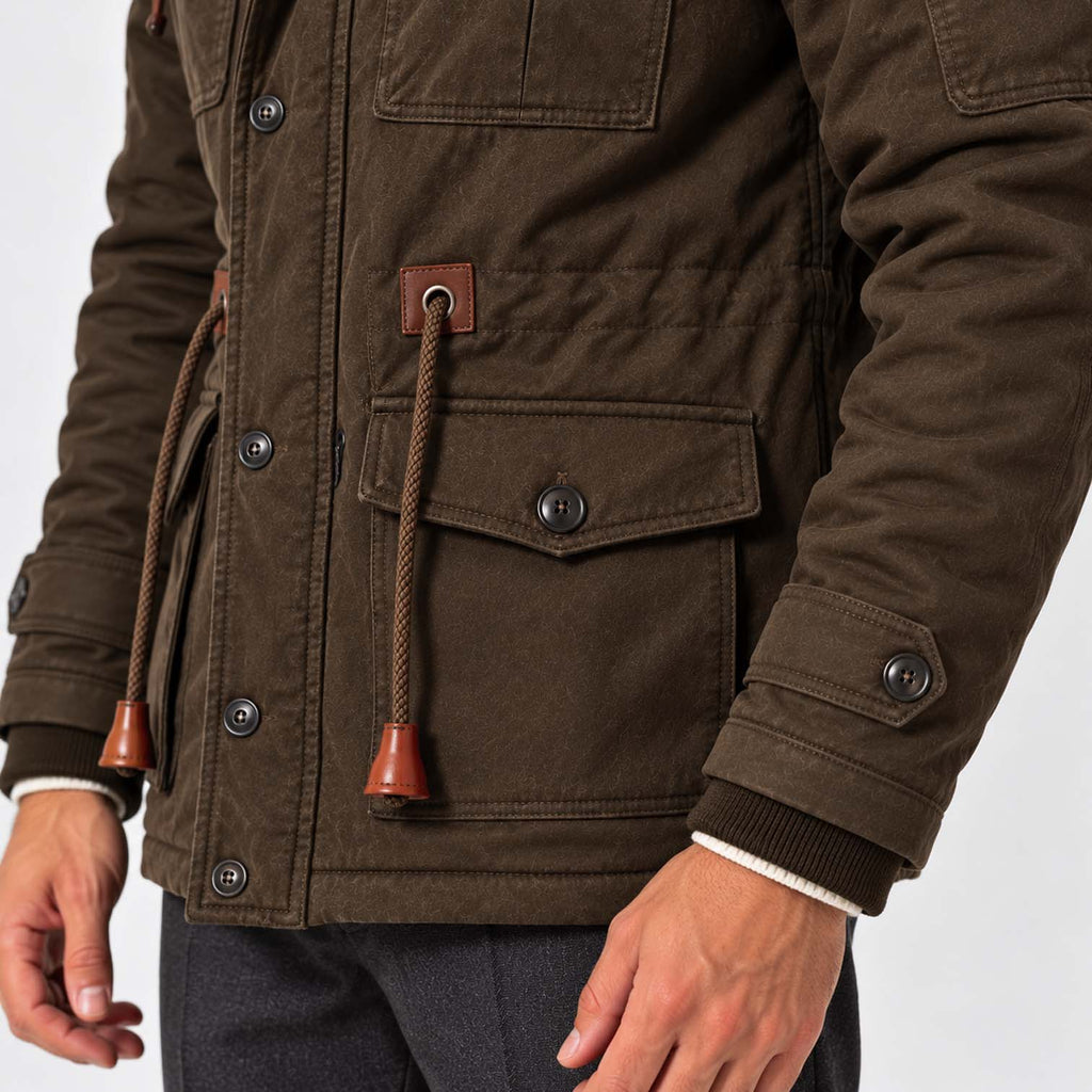 Monvaline | Men's Water-Resistant Field Jacket Fleece Lined