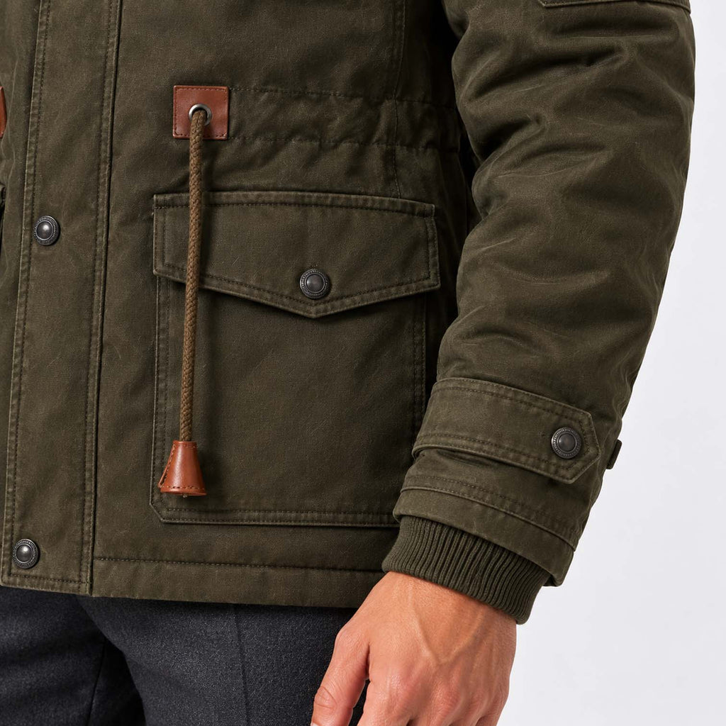 Monvaline | Men's Water-Resistant Field Jacket Fleece Lined