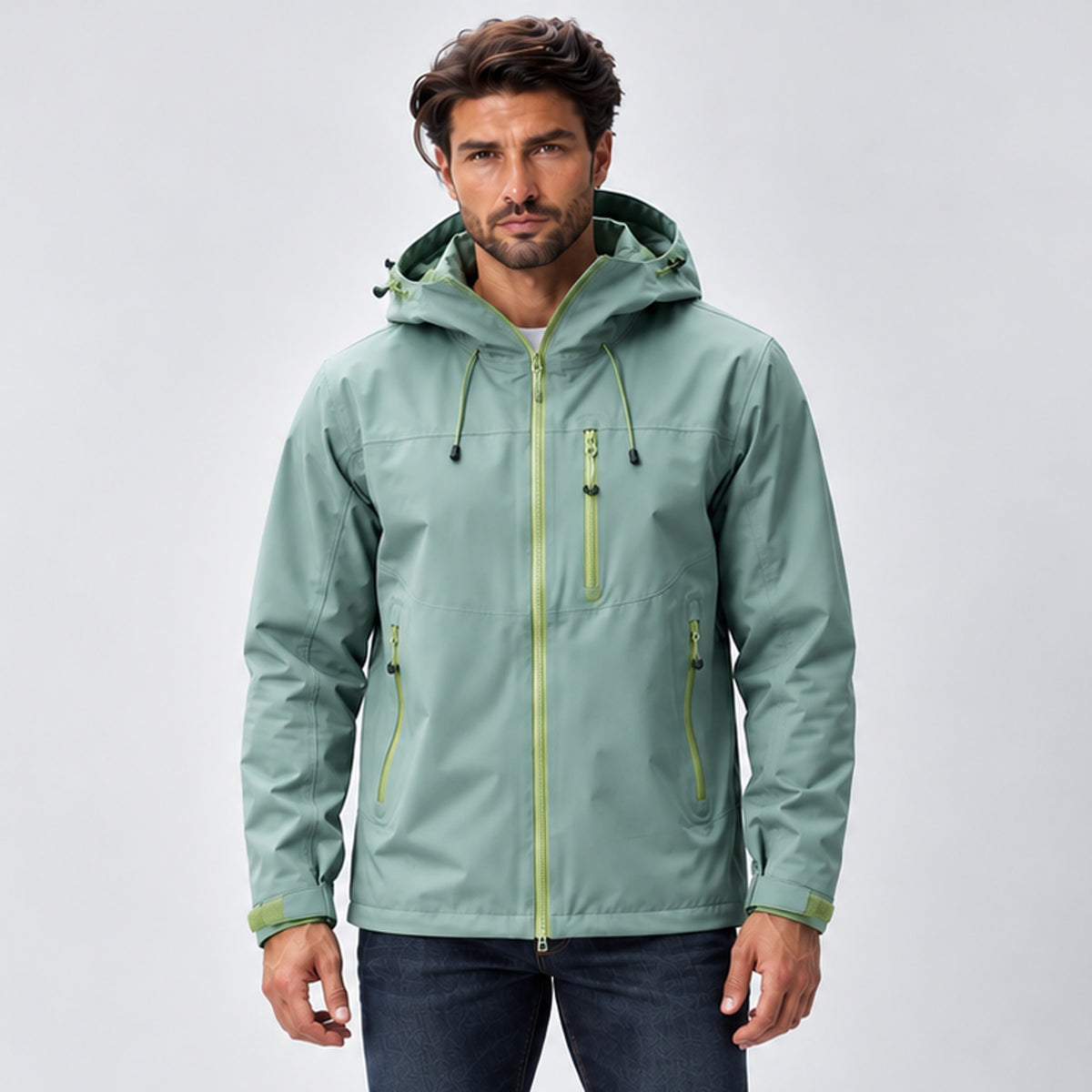 Monvaline | Men's Waterproof Hooded Jacket – Winter Coat