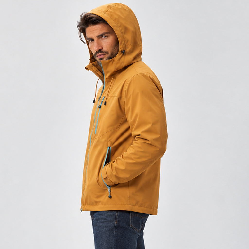 Monvaline | Men's Waterproof Hooded Jacket – Winter Coat