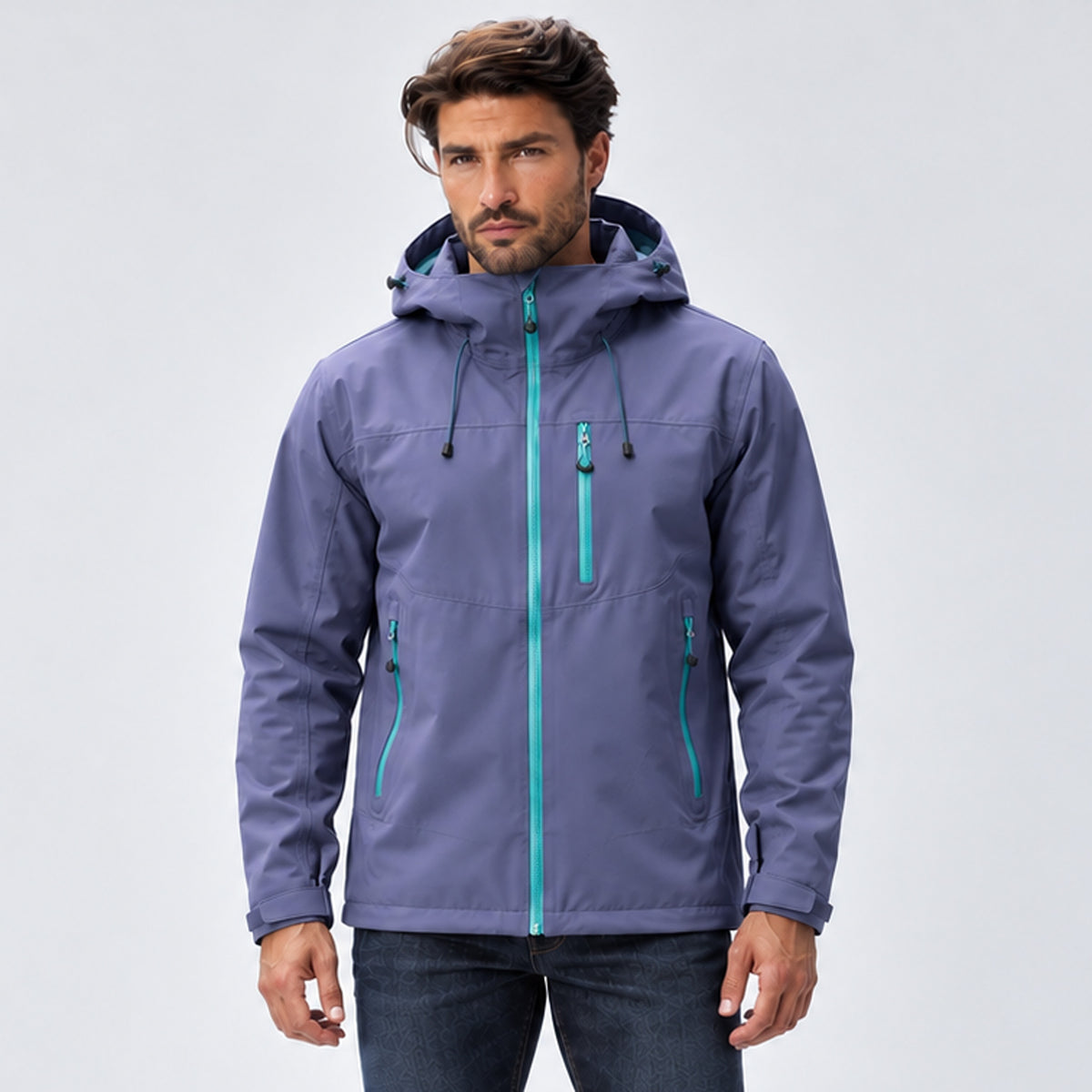 Monvaline | Men's Waterproof Hooded Jacket – Winter Coat