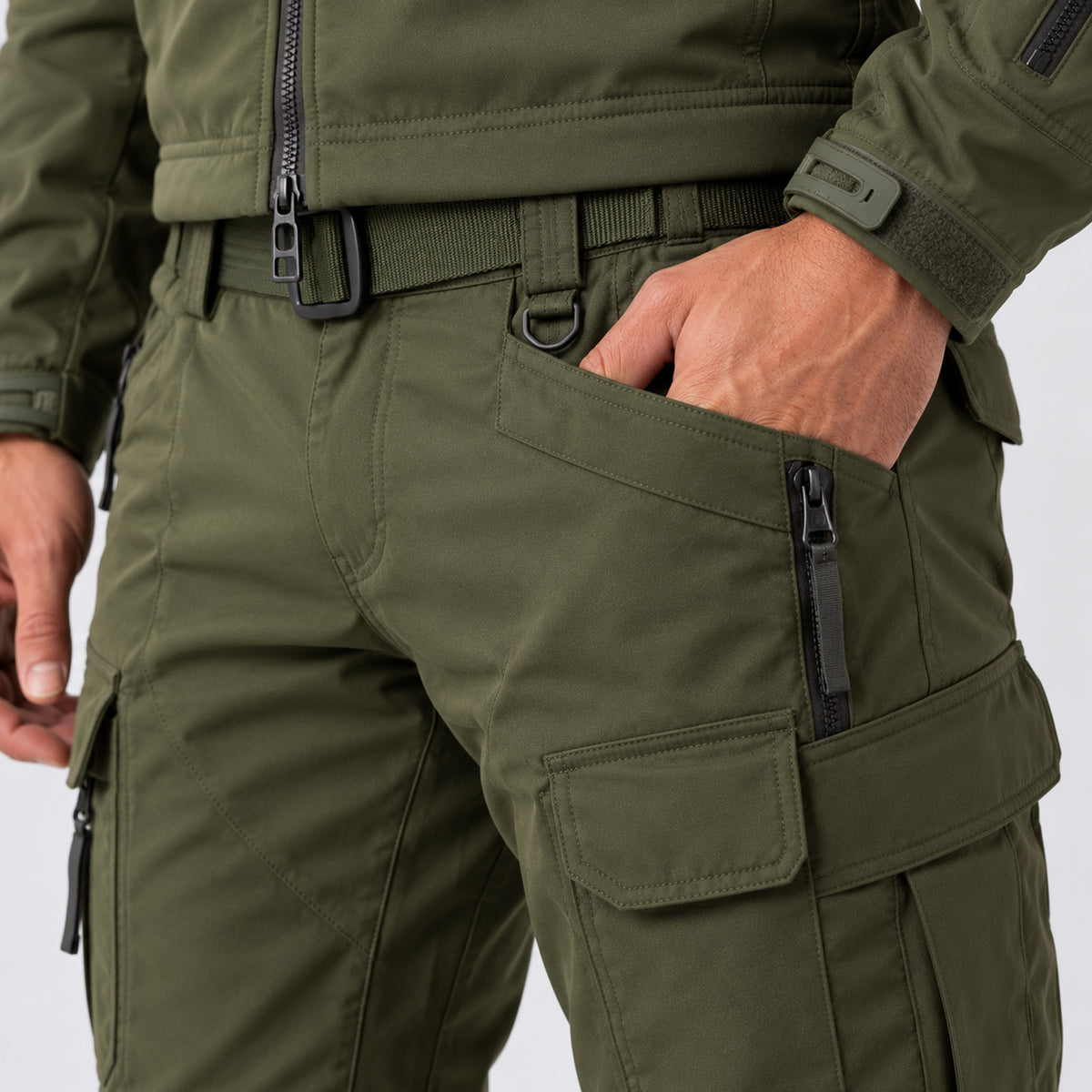 Monvaline | Men's Waterproof Jacket & Trousers Set – Fleece Lined