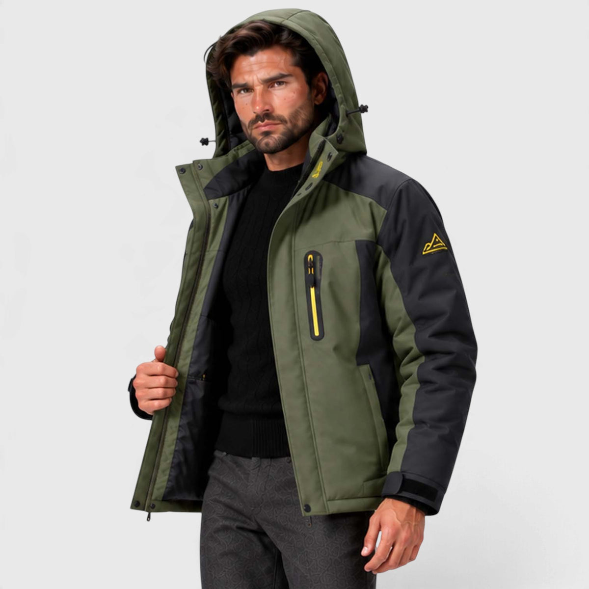 Monvaline | Men's Waterproof Winter Jacket Warm Insulated Coat