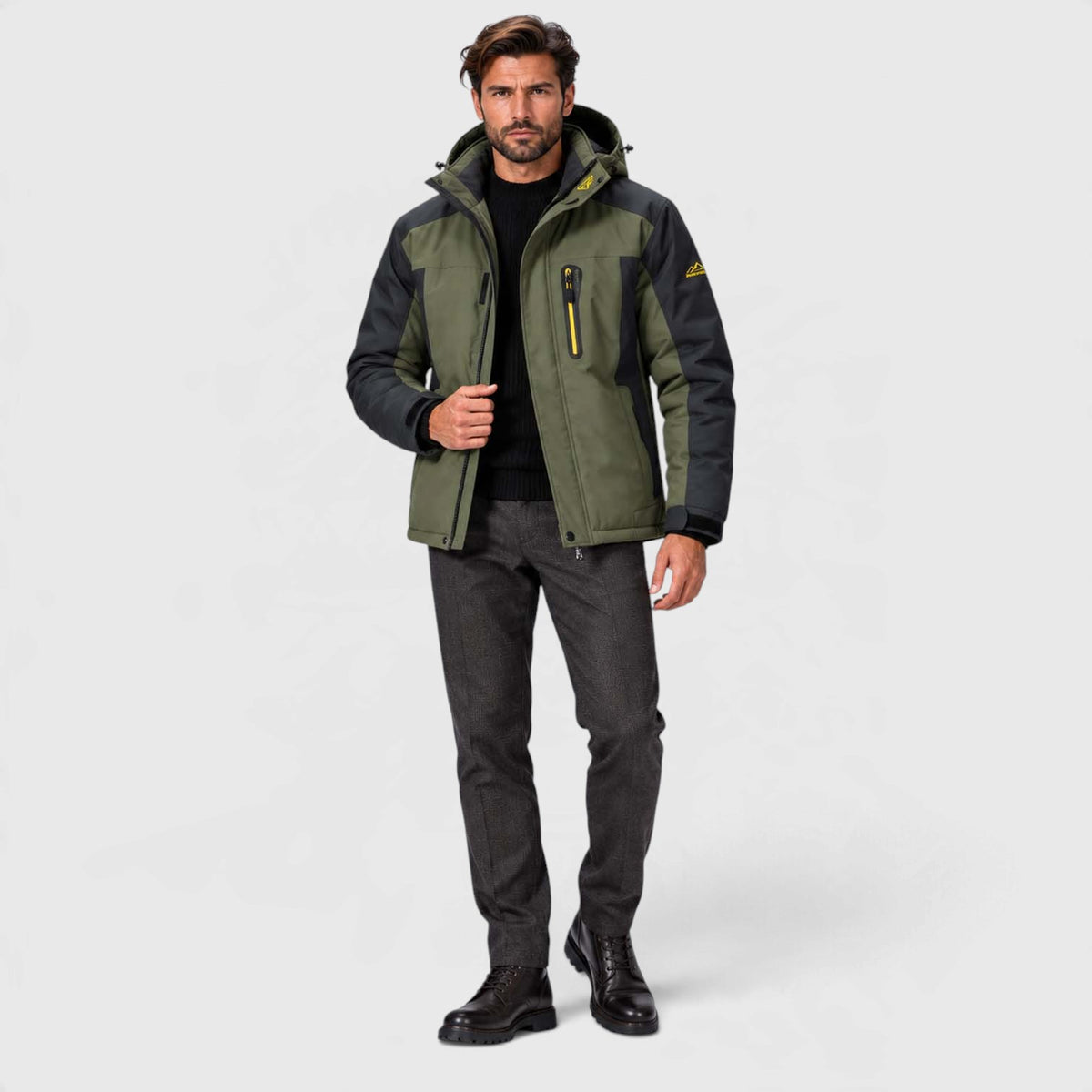 Monvaline | Men's Waterproof Winter Jacket Warm Insulated Coat