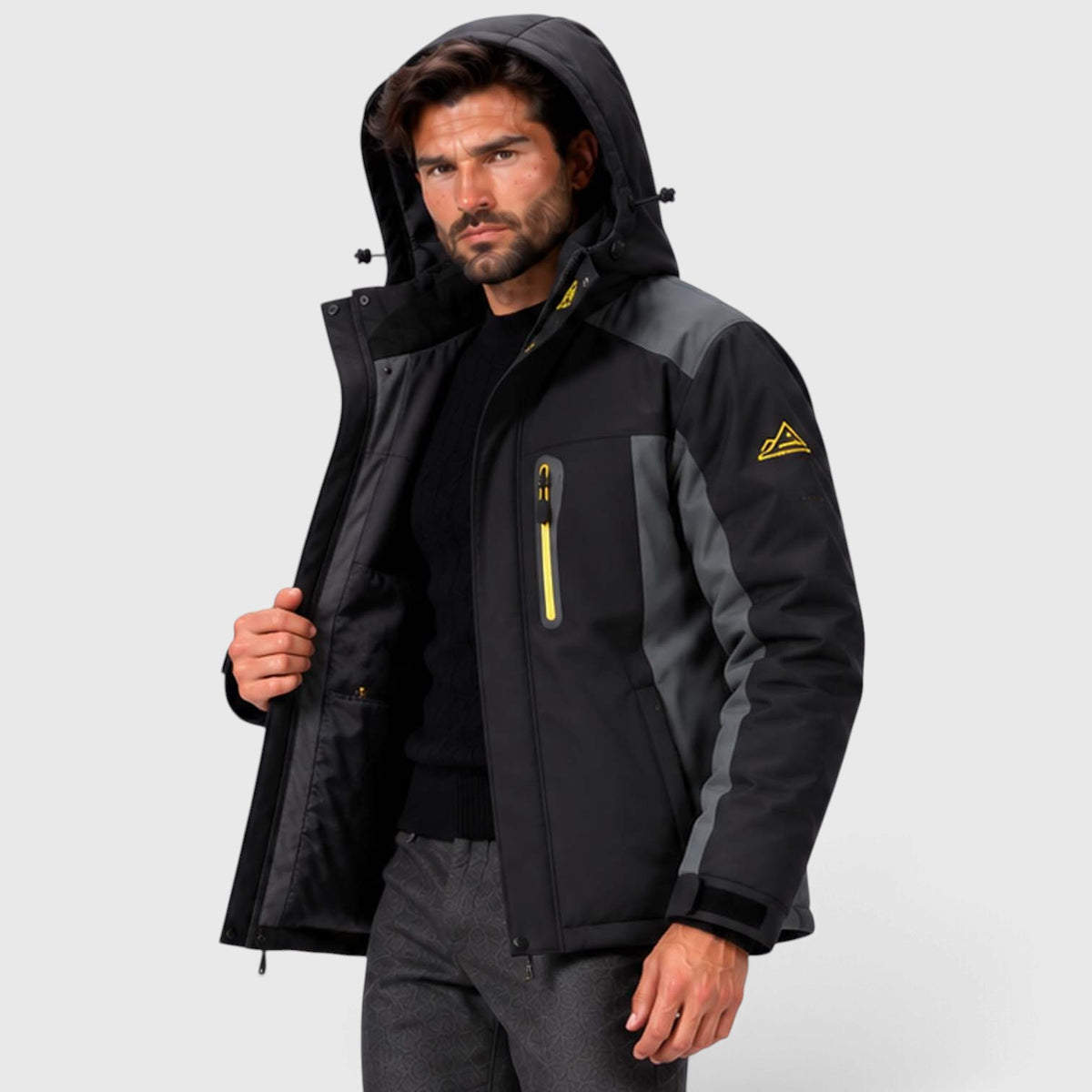 Monvaline | Men's Waterproof Winter Jacket Warm Insulated Coat