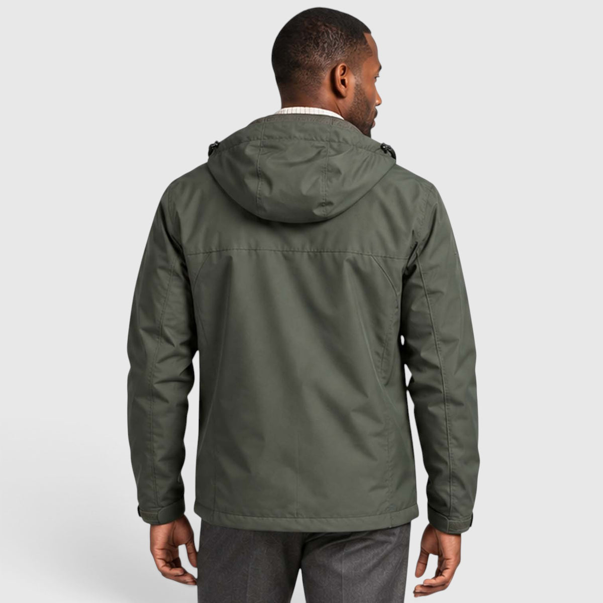 Monvaline | Men's Water-Resistant Hooded Jacket – Regular Fit Windproof