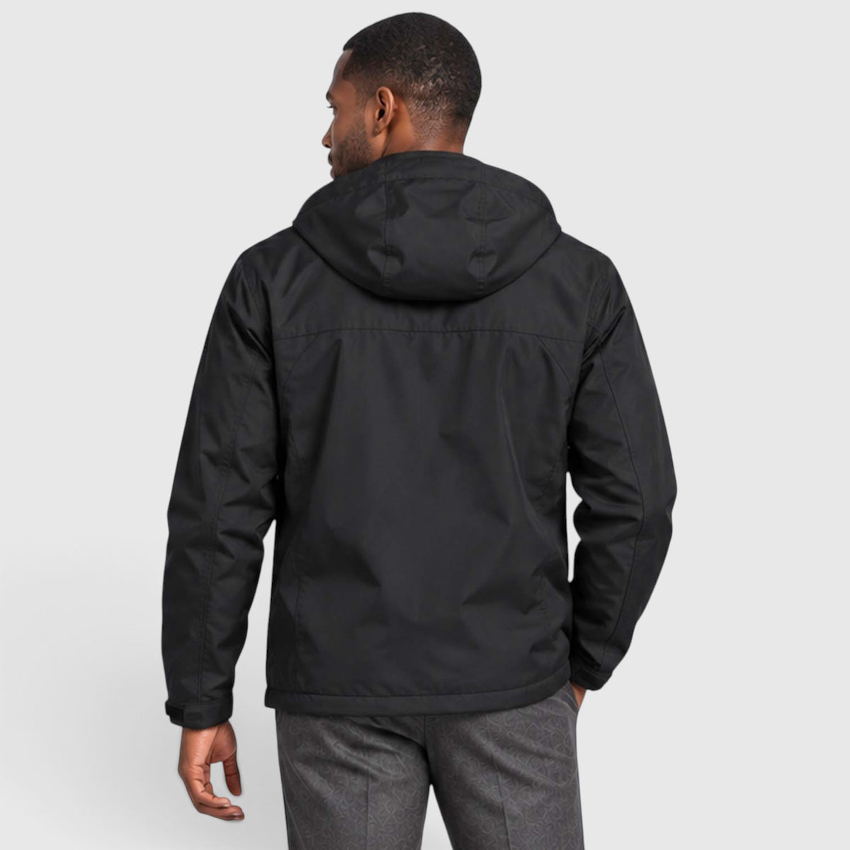 Monvaline | Men's Water-Resistant Hooded Jacket – Regular Fit Windproof
