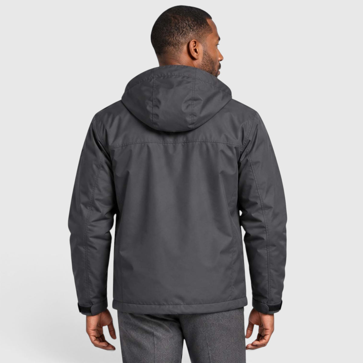 Monvaline | Men's Water-Resistant Hooded Jacket – Regular Fit Windproof