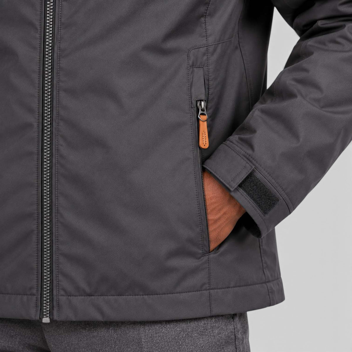 Monvaline | Men's Water-Resistant Hooded Jacket – Regular Fit Windproof