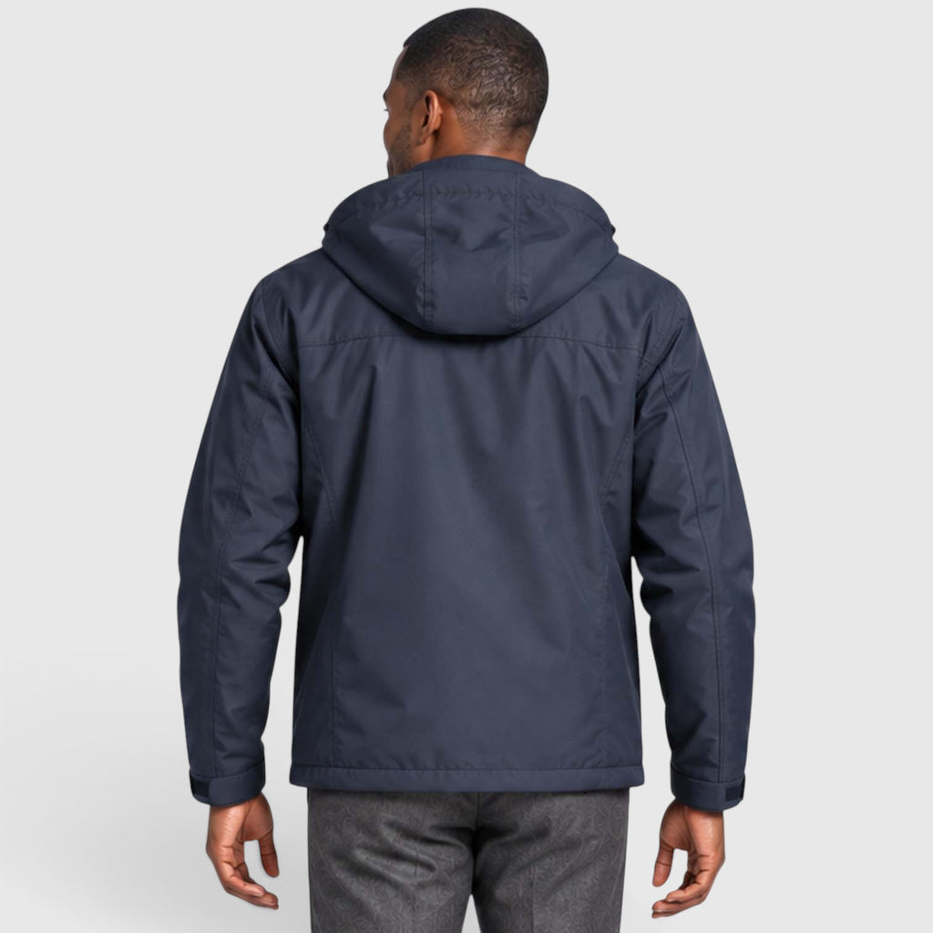 Monvaline | Men's Water-Resistant Hooded Jacket – Regular Fit Windproof