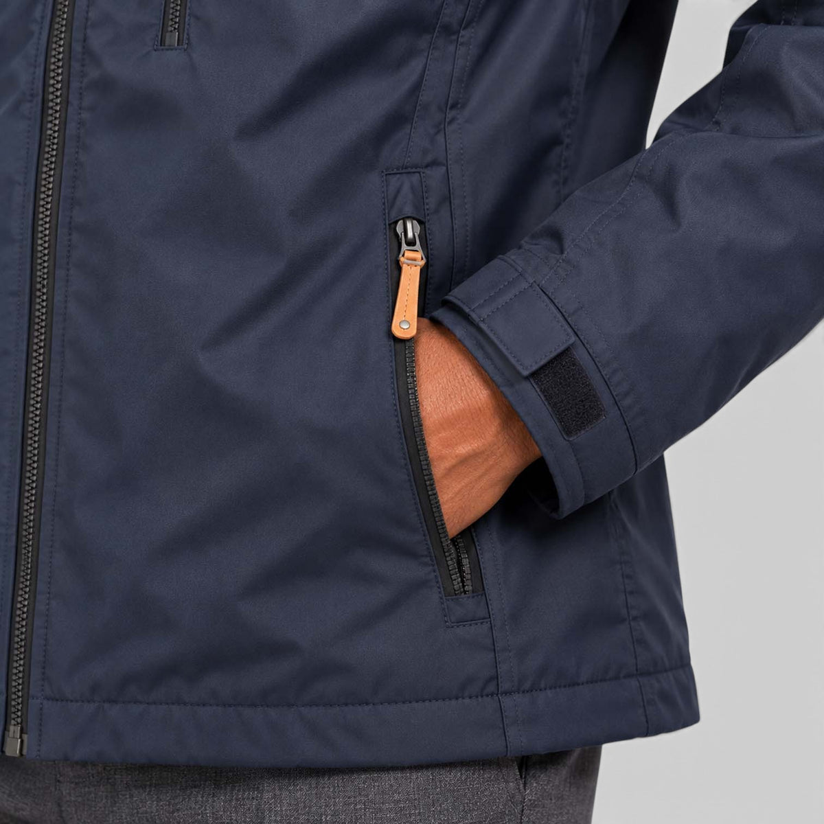 Monvaline | Men's Water-Resistant Hooded Jacket – Regular Fit Windproof