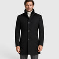 Monvaline | Men's Woolen Coat Classic Lapel Smart Casual Style