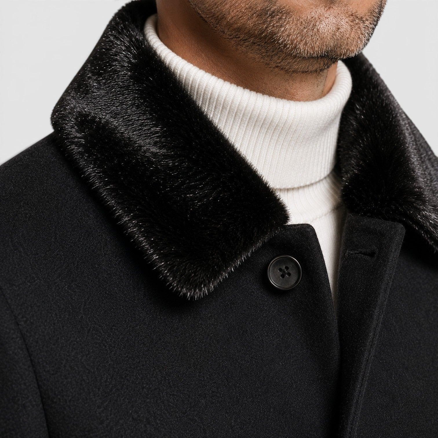 Monvaline | Men's Woolen Coat Classic Lapel Smart Casual Style