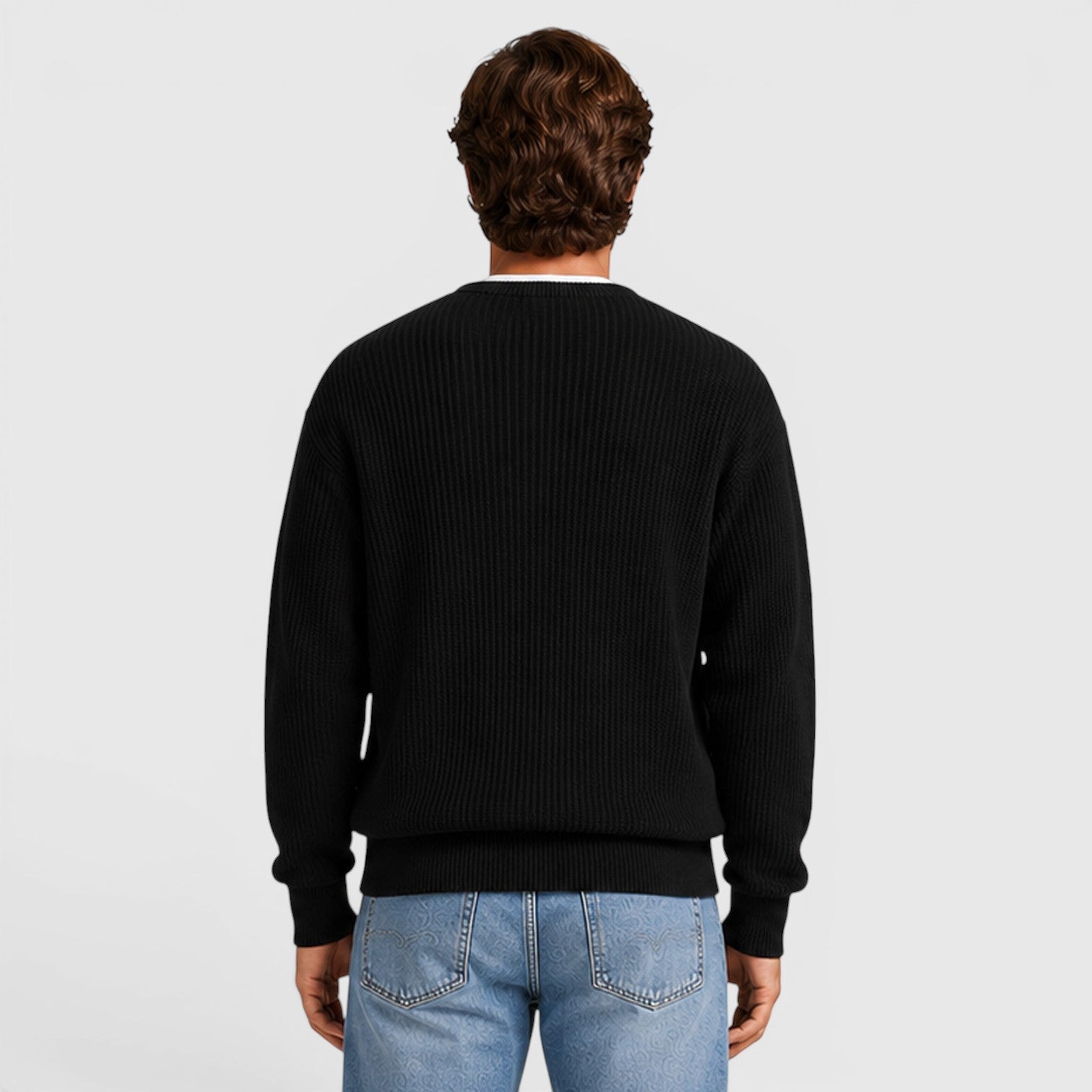 Monvaline | Men's Zip Up Knit Cardigan for Smart Casual Everyday Wear