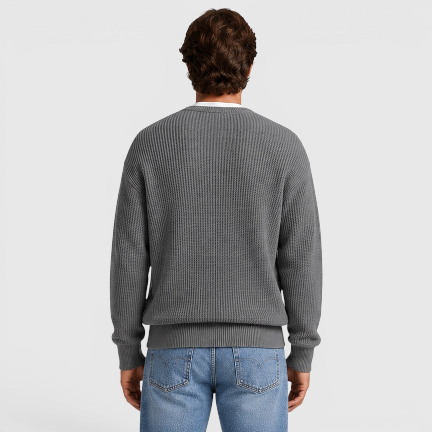 Monvaline | Men's Zip Up Knit Cardigan for Smart Casual Everyday Wear