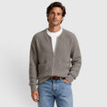 Monvaline | Men's Zip Up Knit Cardigan for Smart Casual Everyday Wear