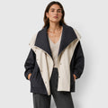 Monvaline | Women’s Cotton Blend Windbreaker Jacket for Rainy Weather