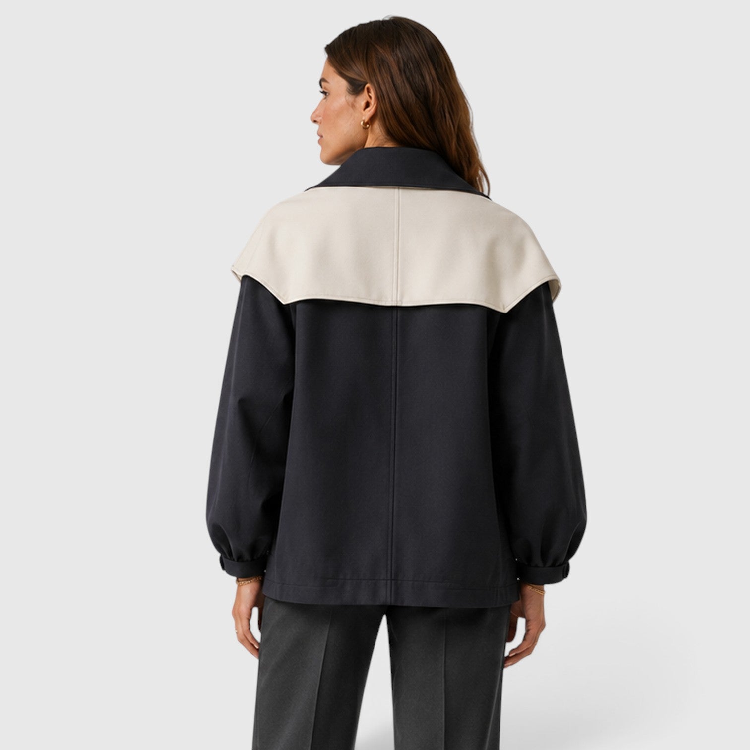 Monvaline | Women’s Cotton Blend Windbreaker Jacket for Rainy Weather