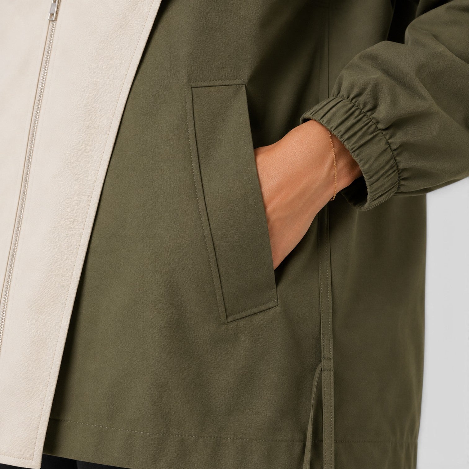 Monvaline | Women’s Cotton Blend Windbreaker Jacket for Rainy Weather