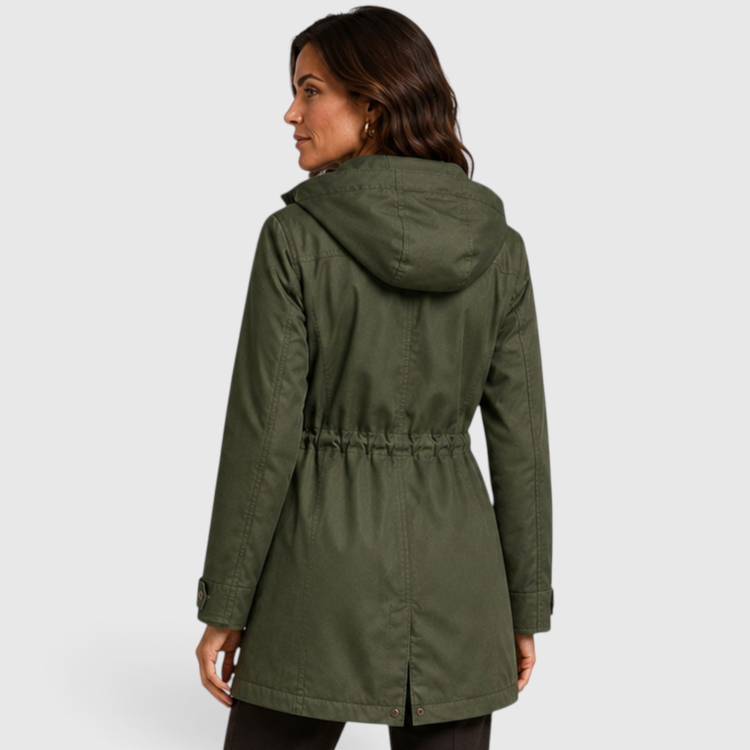 Monvaline | Women’s Cotton Mid-Length Coat for Warm Casual Wear