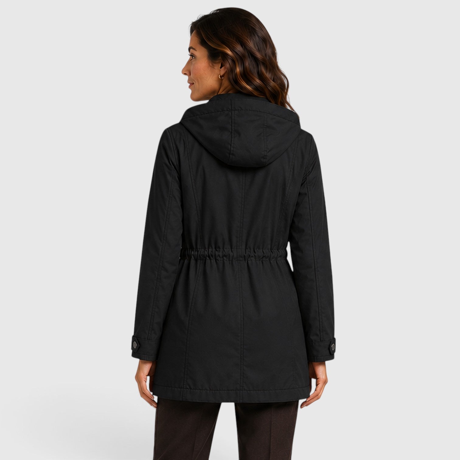 Monvaline | Women’s Cotton Mid-Length Coat for Warm Casual Wear