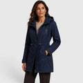 Monvaline | Women’s Cotton Mid-Length Coat for Warm Casual Wear