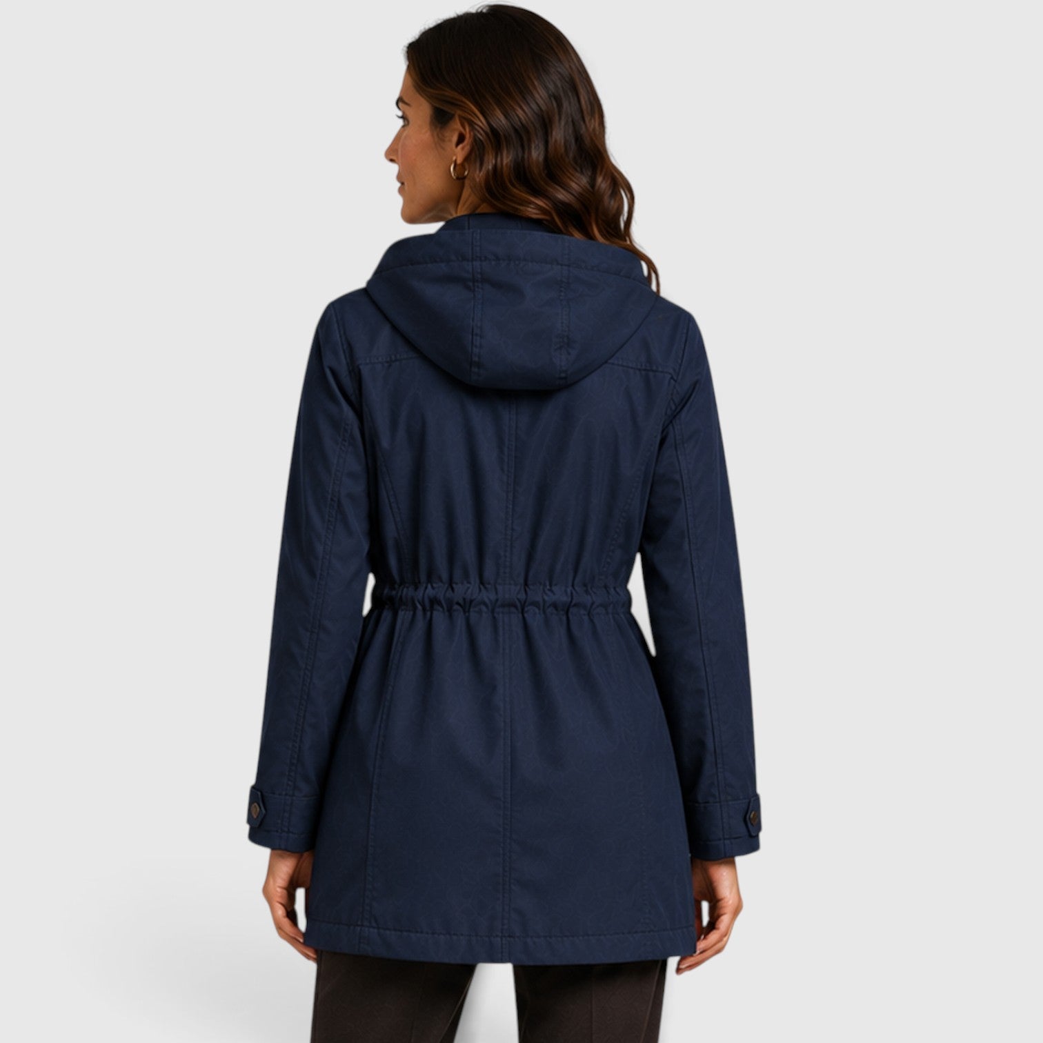 Monvaline | Women’s Cotton Mid-Length Coat for Warm Casual Wear