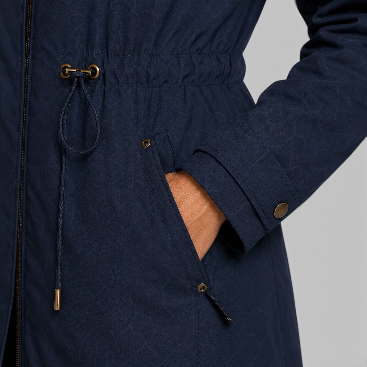 Monvaline | Women’s Cotton Mid-Length Coat for Warm Casual Wear