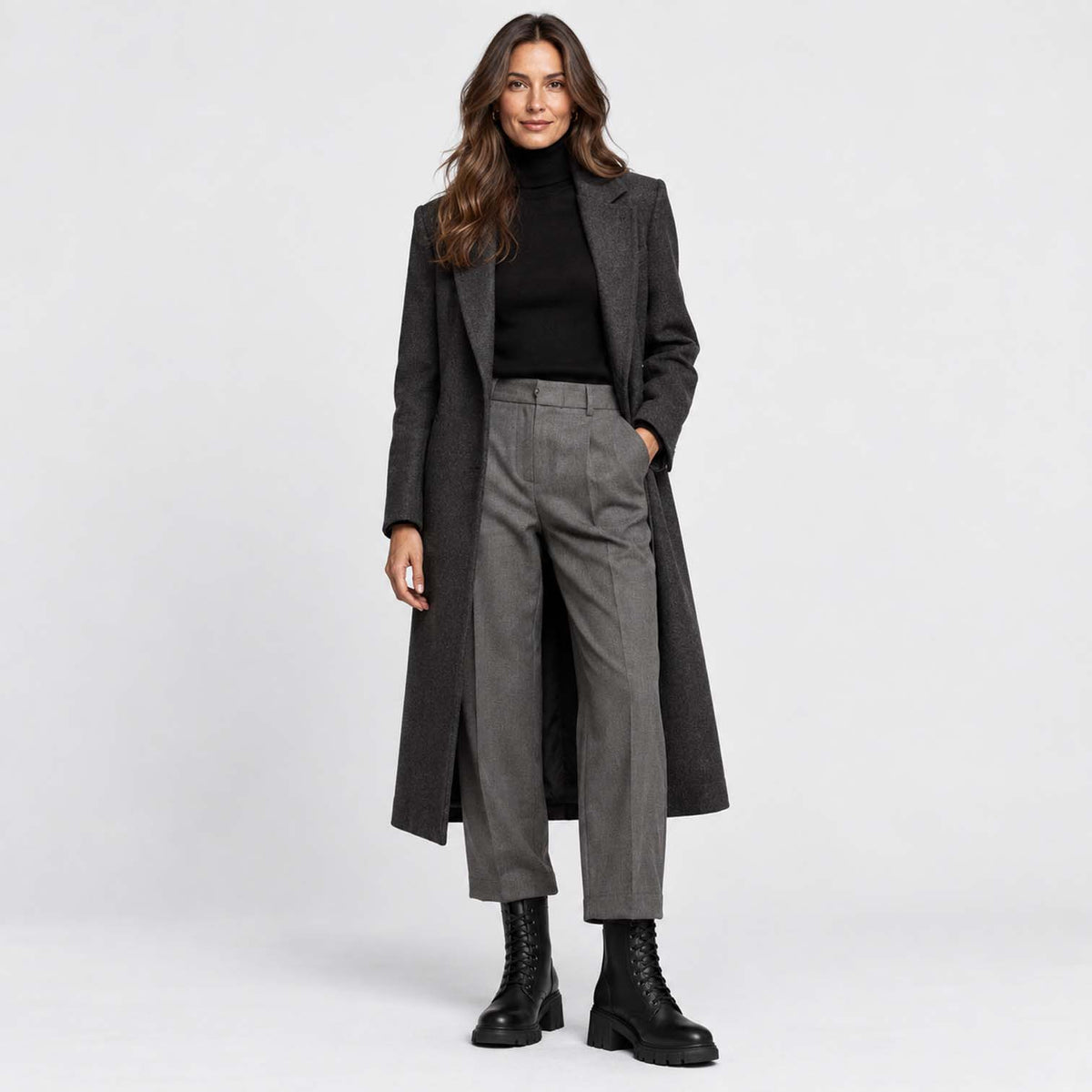 Monvaline | Women’s Full Grain Leather Boots with Block Heel