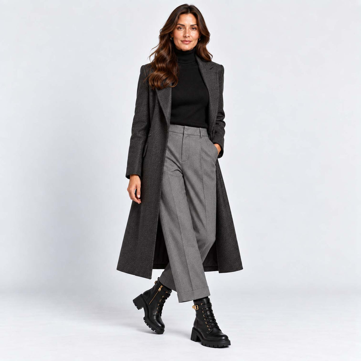Monvaline | Women’s Full Grain Leather Boots with Block Heel