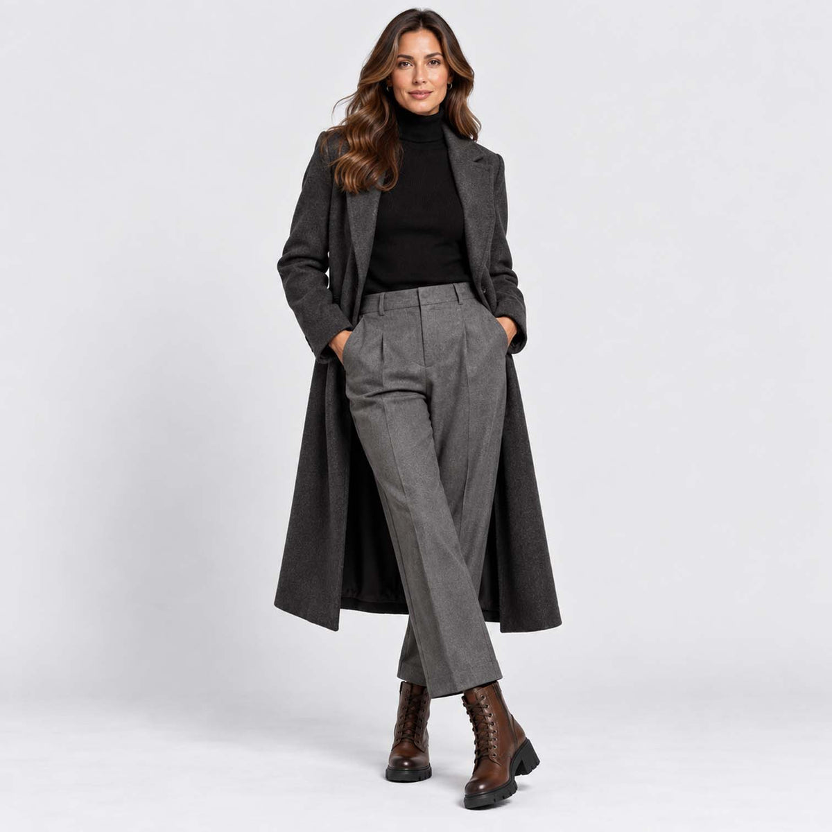 Monvaline | Women’s Full Grain Leather Boots with Block Heel