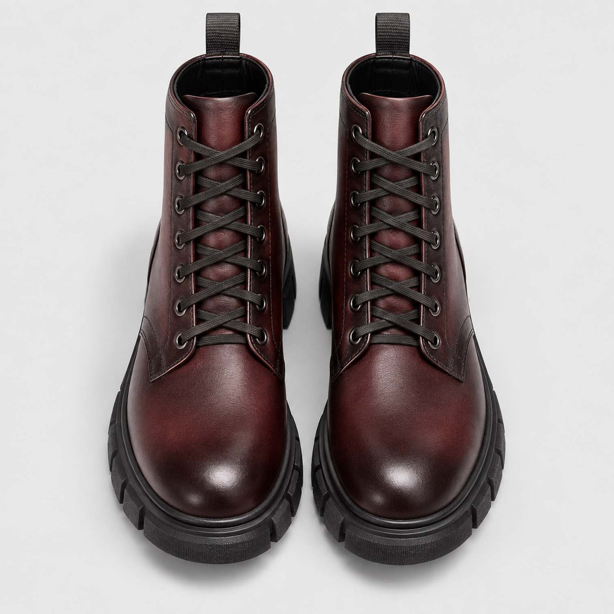Monvaline | Women’s Full Grain Leather Boots with Block Heel