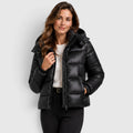 Monvaline | Women’s Hooded Puffer Jacket – Lightweight Quilted Winter Coat