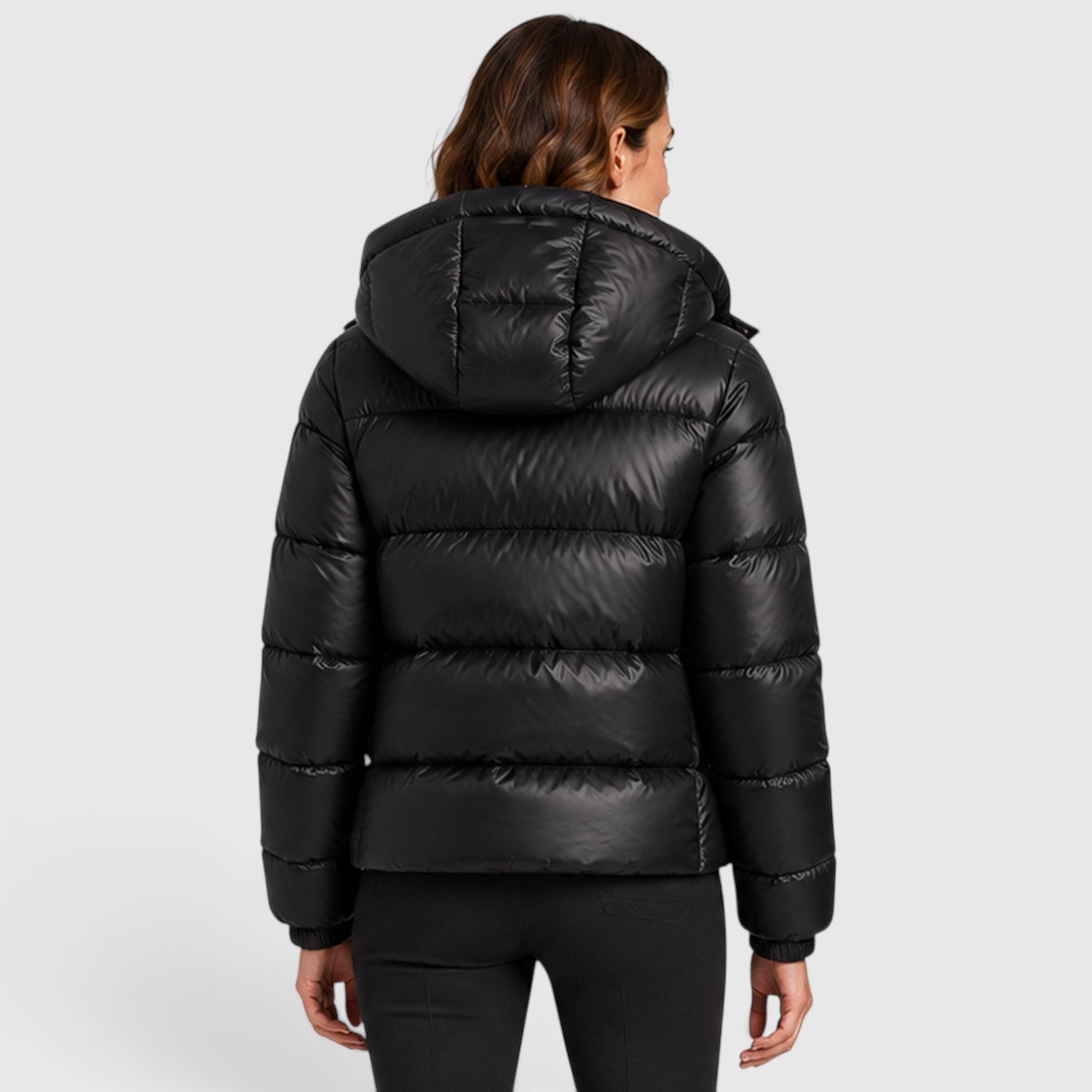 Monvaline | Women’s Hooded Puffer Jacket – Lightweight Quilted Winter Coat
