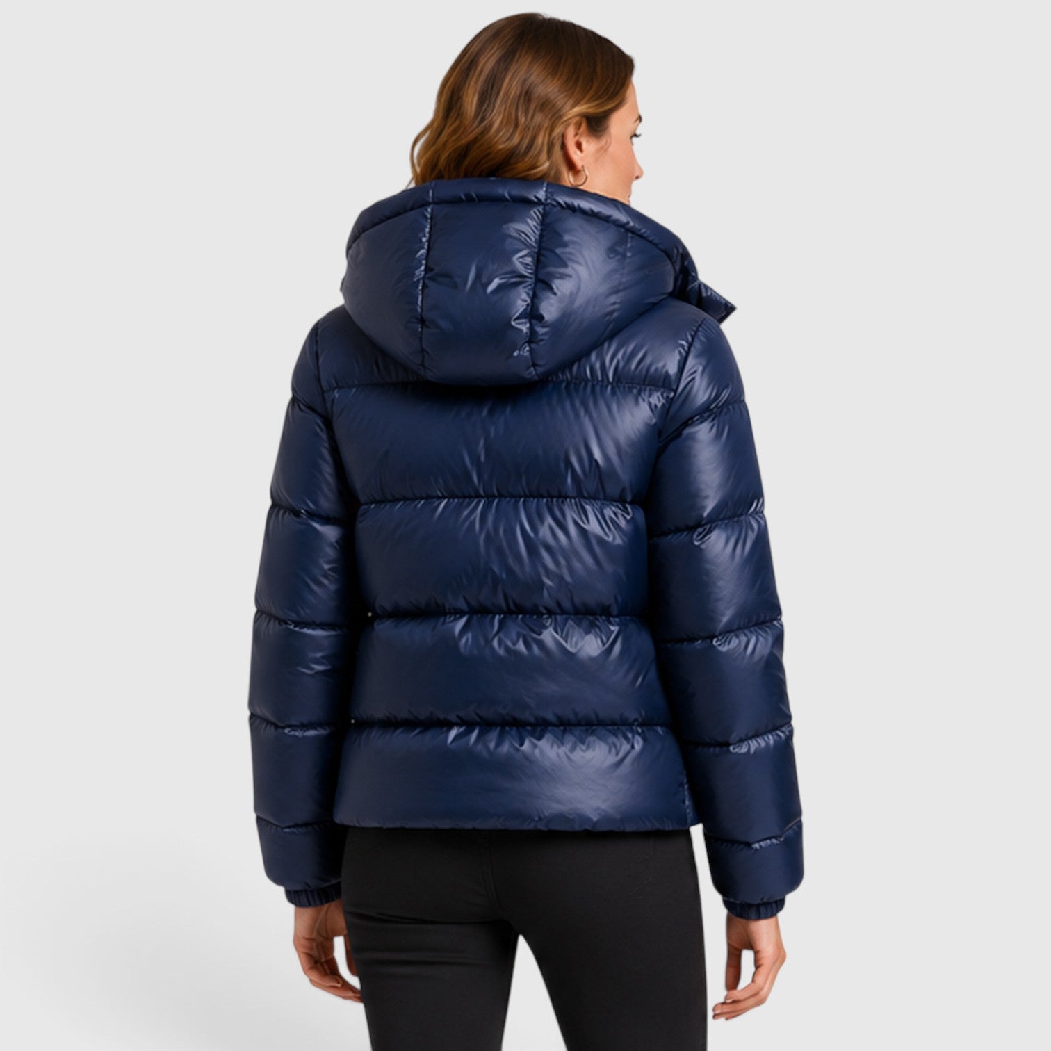 Monvaline | Women’s Hooded Puffer Jacket – Lightweight Quilted Winter Coat