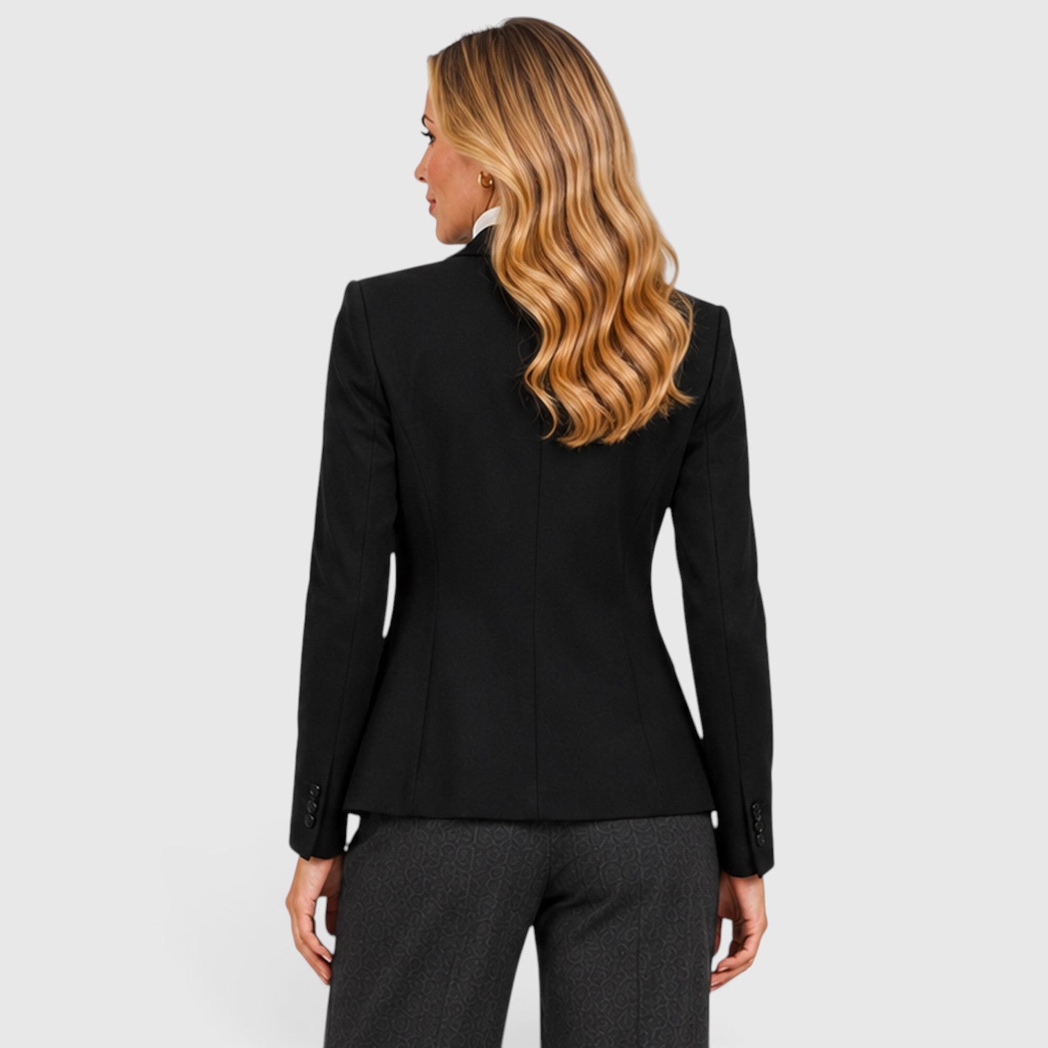 Monvaline | Women’s Knit Blazer with Stretch Comfort for Smart Casual Wear