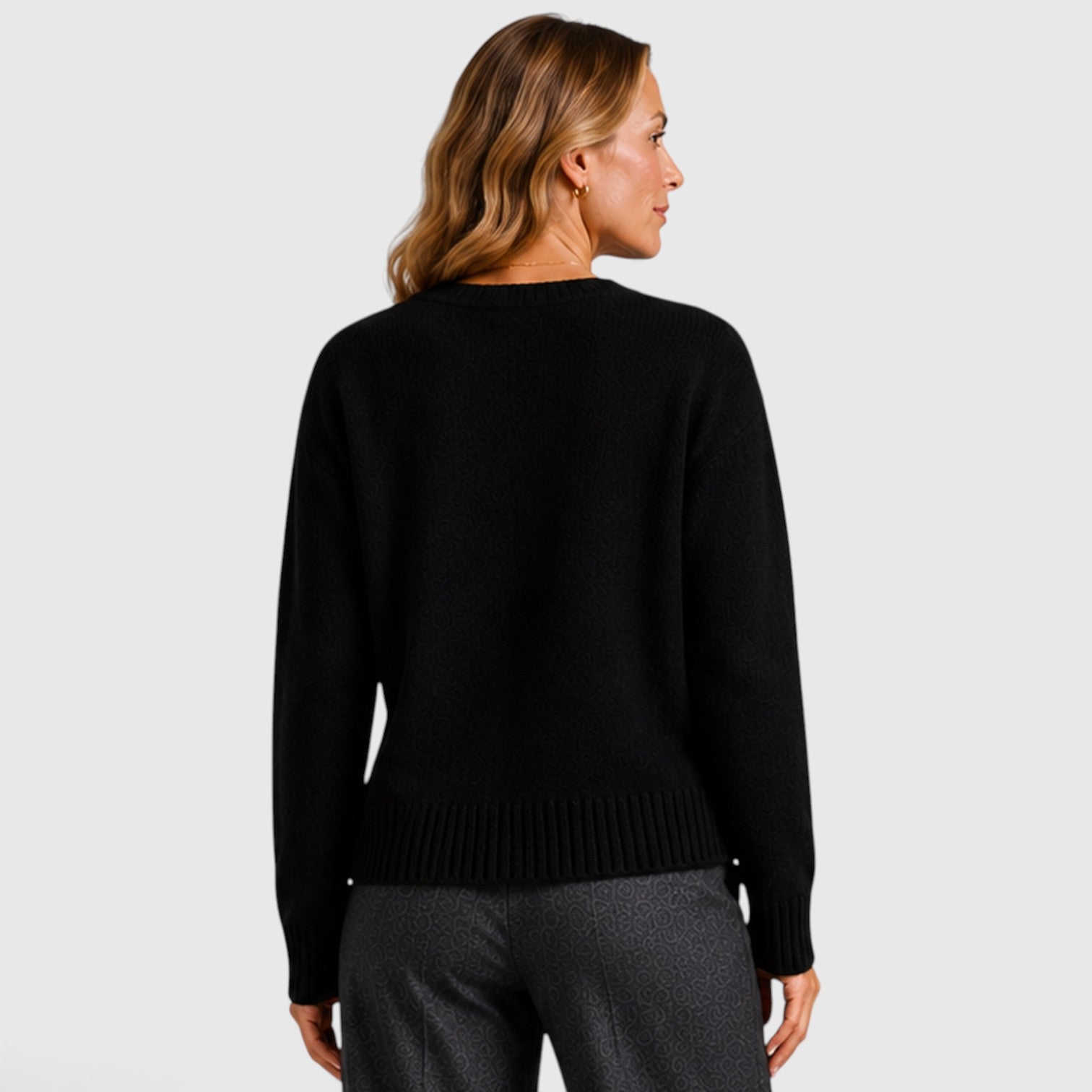 Monvaline | Women’s Knit Cardigan – Soft Button-Up Round Neck Sweater