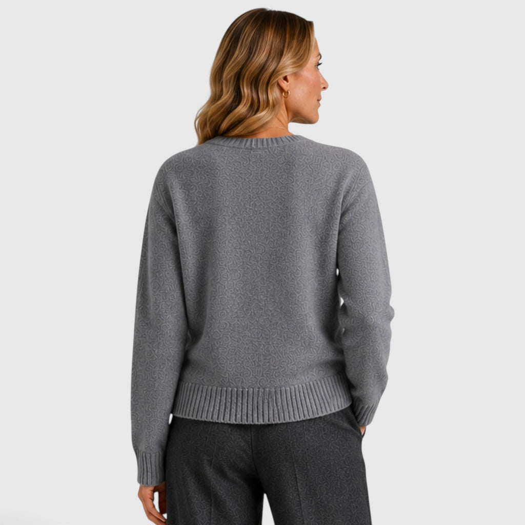 Monvaline | Women’s Knit Cardigan – Soft Button-Up Round Neck Sweater