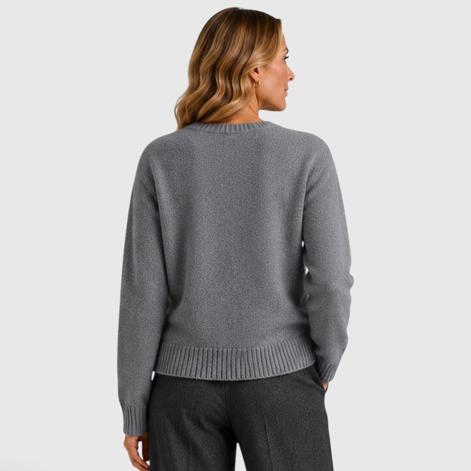 Monvaline | Women’s Knit Cardigan – Soft Button-Up Round Neck Sweater