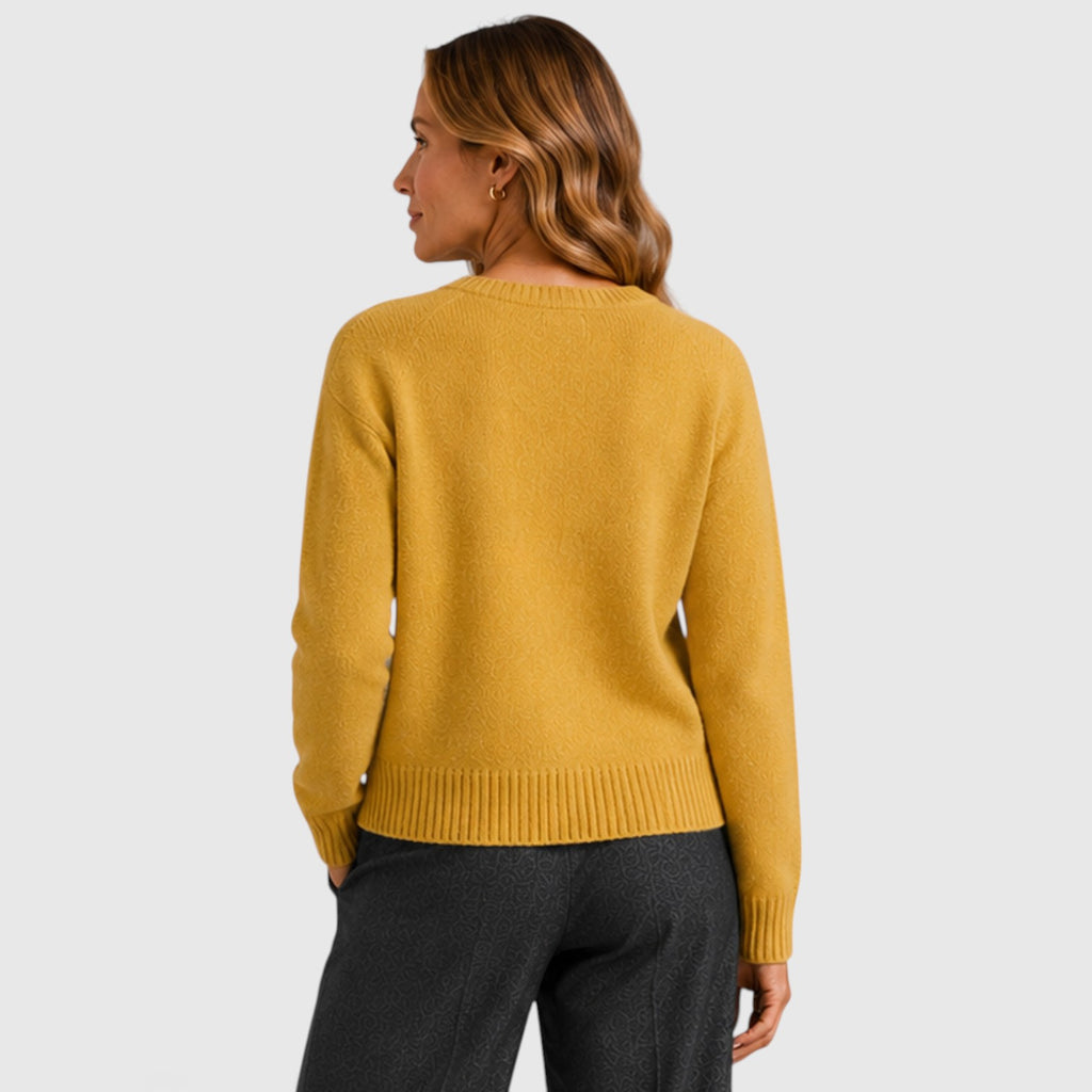Monvaline | Women’s Knit Cardigan – Soft Button-Up Round Neck Sweater