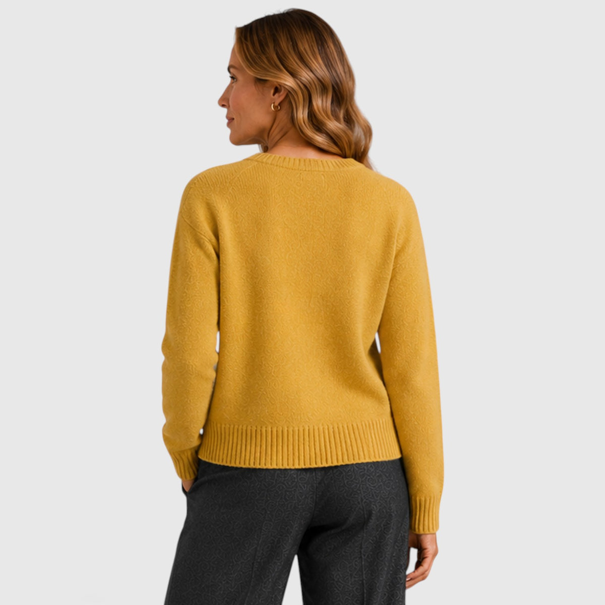 Monvaline | Women’s Knit Cardigan – Soft Button-Up Round Neck Sweater