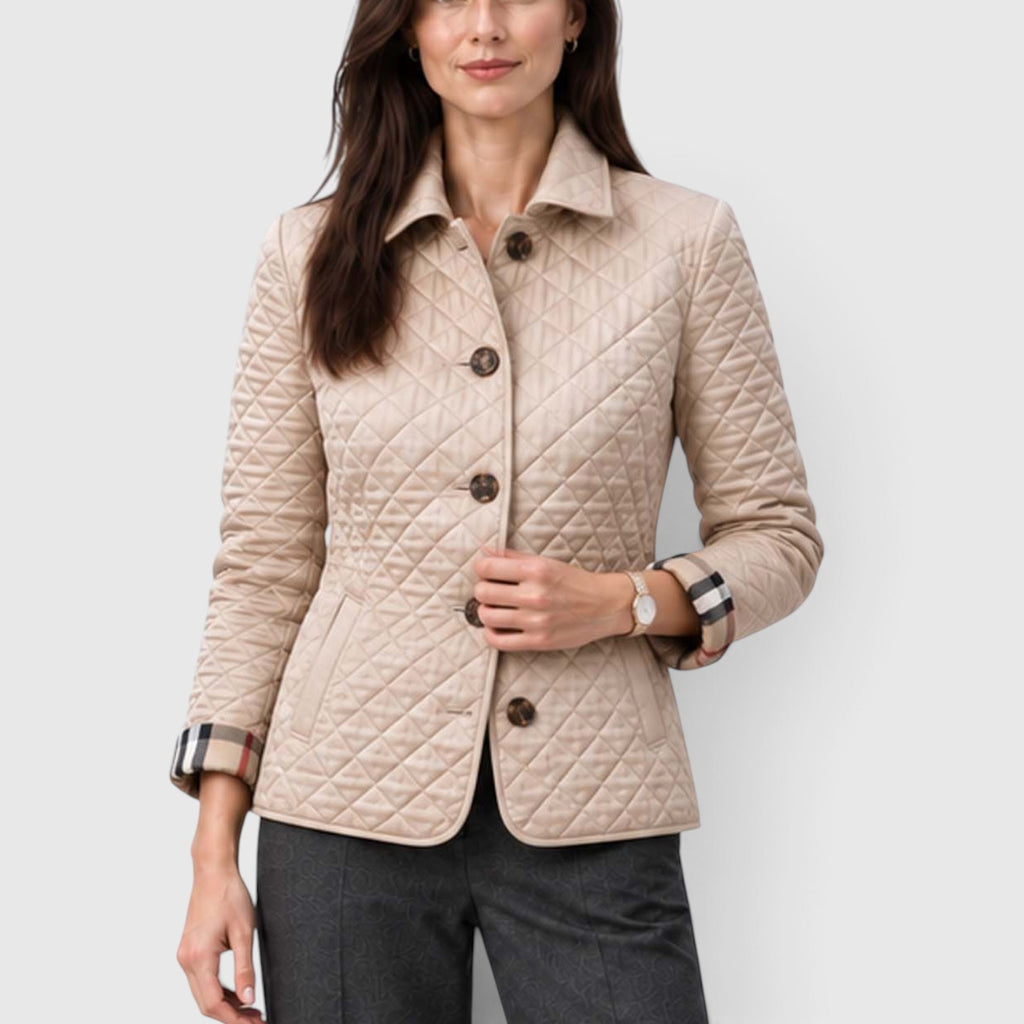 Monvaline | Women’s Lightweight Quilted Coat for Cool Weather and City Wear