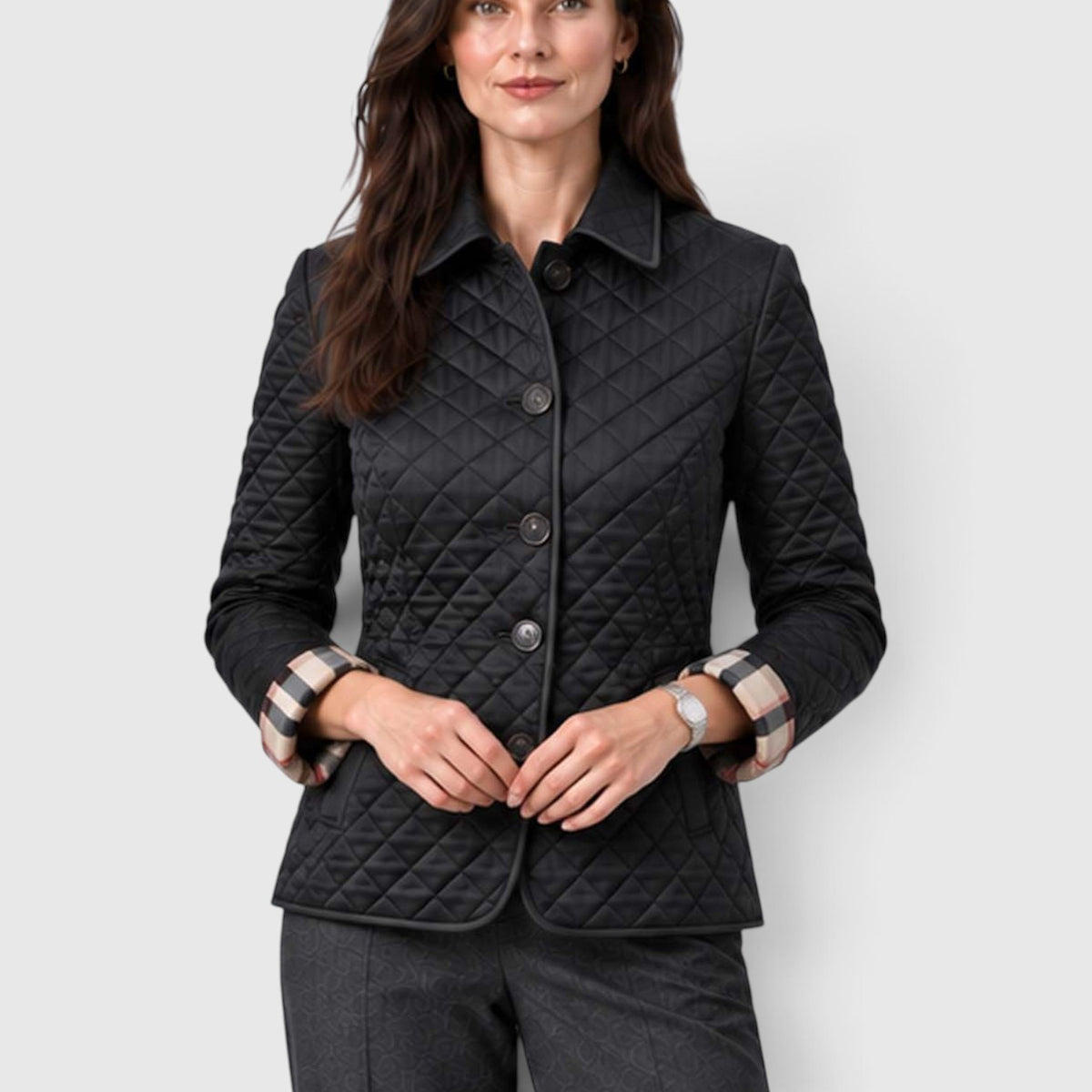 Monvaline | Women’s Lightweight Quilted Coat for Cool Weather and City Wear