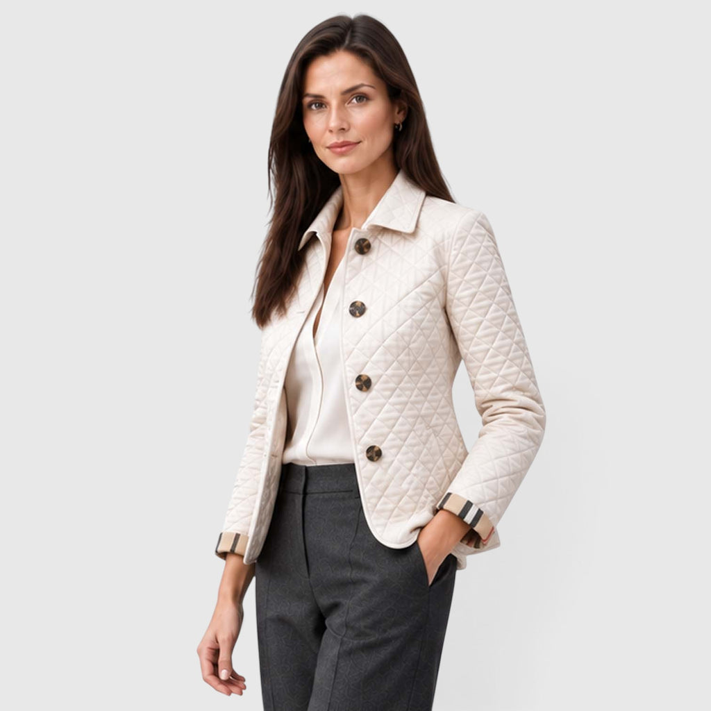 Monvaline | Women’s Lightweight Quilted Coat for Cool Weather and City Wear