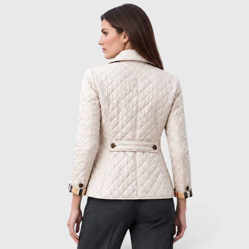 Monvaline | Women’s Lightweight Quilted Coat for Cool Weather and City Wear