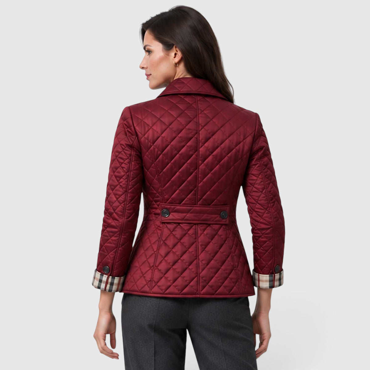 Monvaline | Women’s Lightweight Quilted Coat for Cool Weather and City Wear