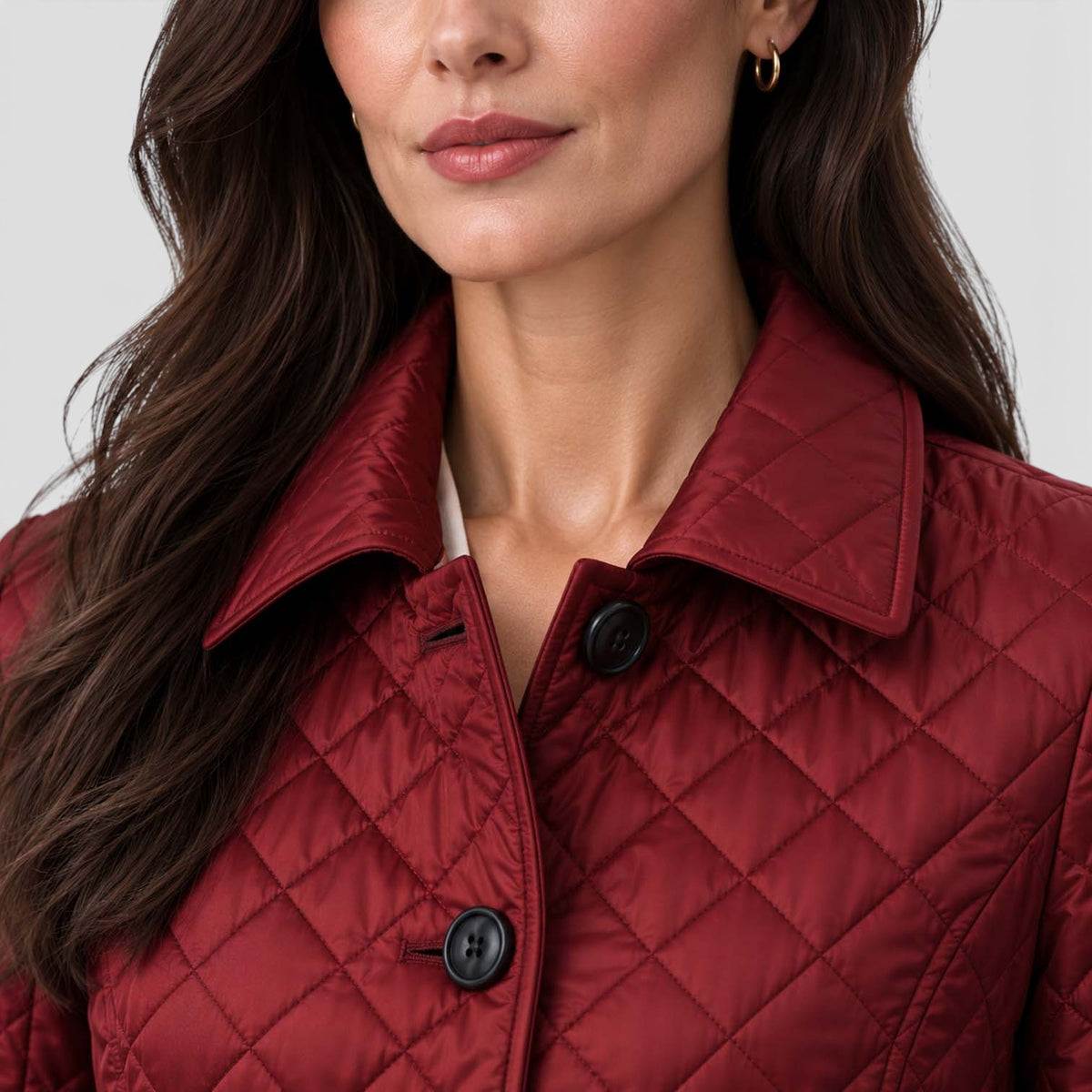 Monvaline | Women’s Lightweight Quilted Coat for Cool Weather and City Wear