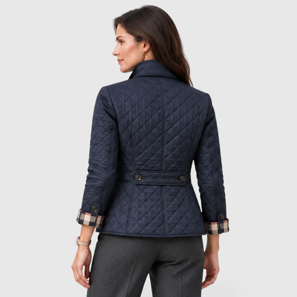 Monvaline | Women’s Lightweight Quilted Coat for Cool Weather and City Wear